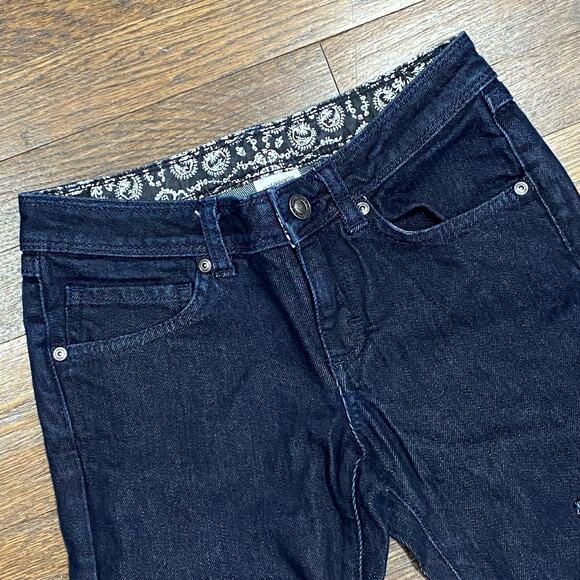 PATAGONIA Jeans Size 24 Dark Wash Denim Skinny Ankle Classic with Cargo Pockets - Picture 6 of 7